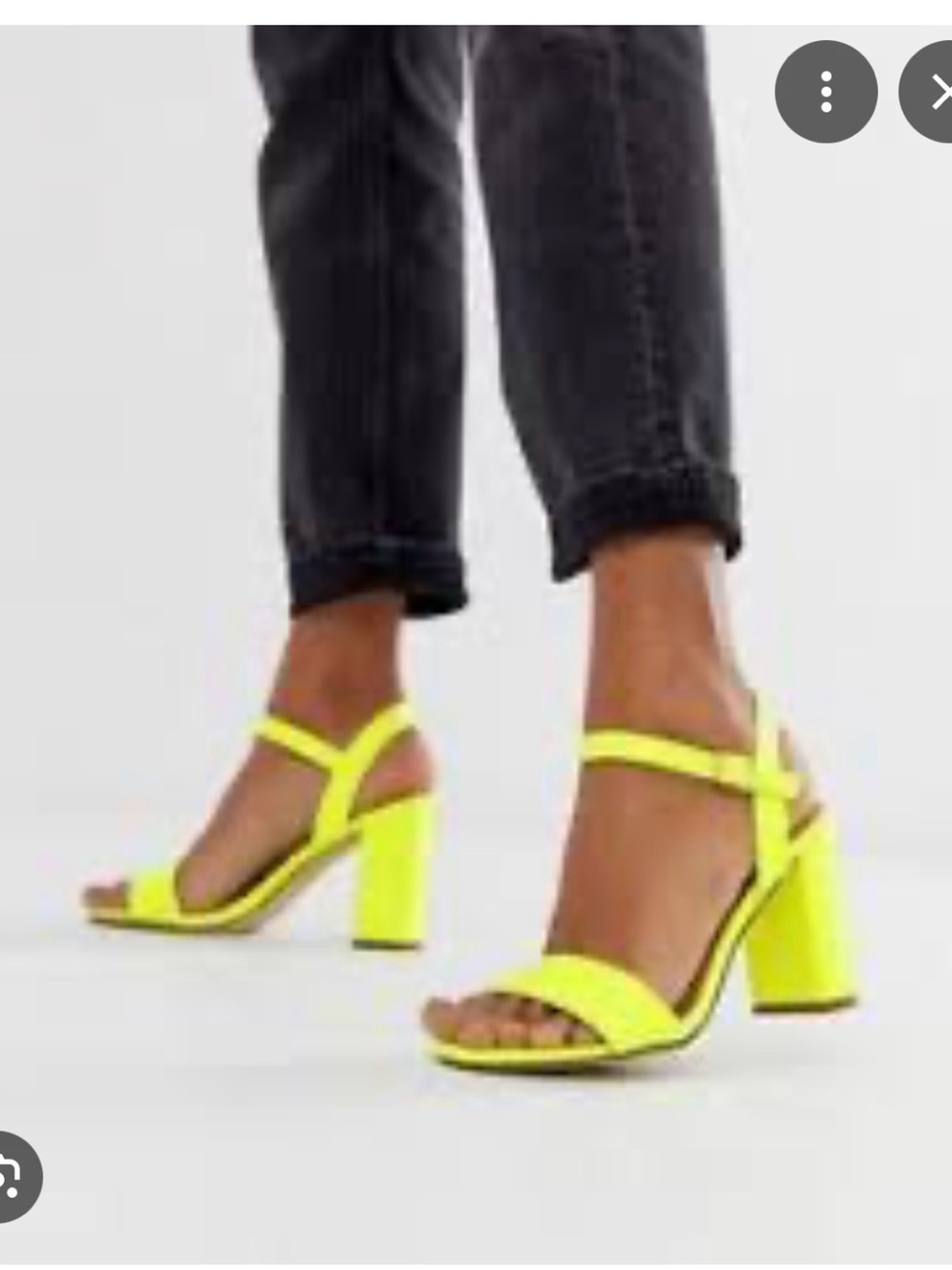 New Look Neon Yellow Block Heel Sandals